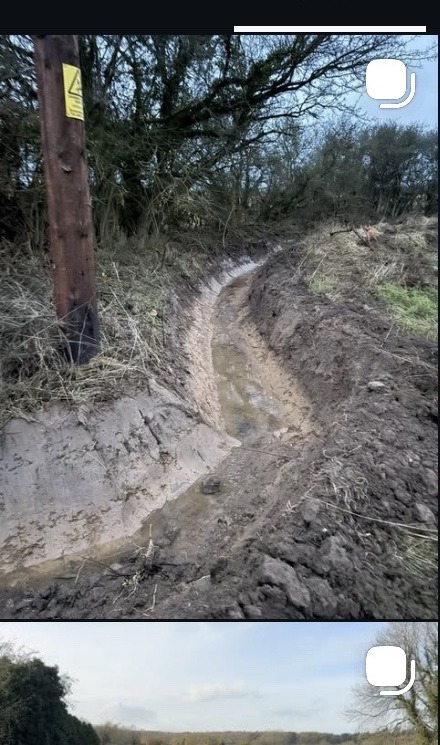 Groundworks trenching work